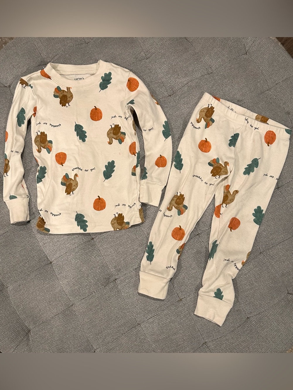 Carter's Thanksgiving Print Pajama Set